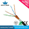 Aislamiento PE chaqueta cable sftp interior / exterior lan cable cat5e